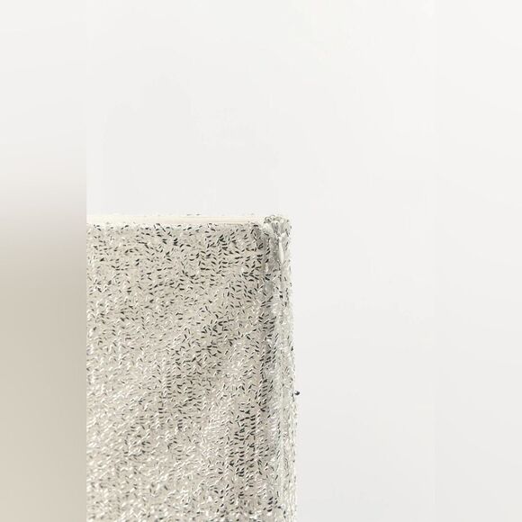 NWT ZARA SHIMMERY ASYMMETRICAL SKIRT - Picture 8 of 10